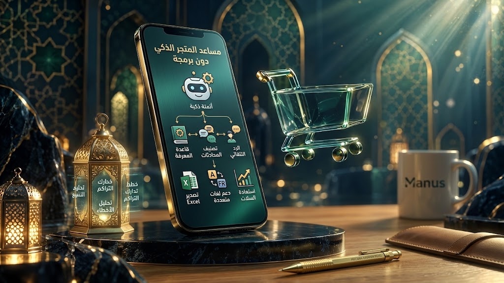 مساعد المتجر الذكي بدون برمجة - عرض تقديمي- النسخة الإنجليزية — قالب إبداعي